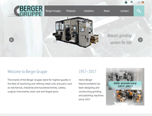 Tablet Screenshot of bergergruppe.de